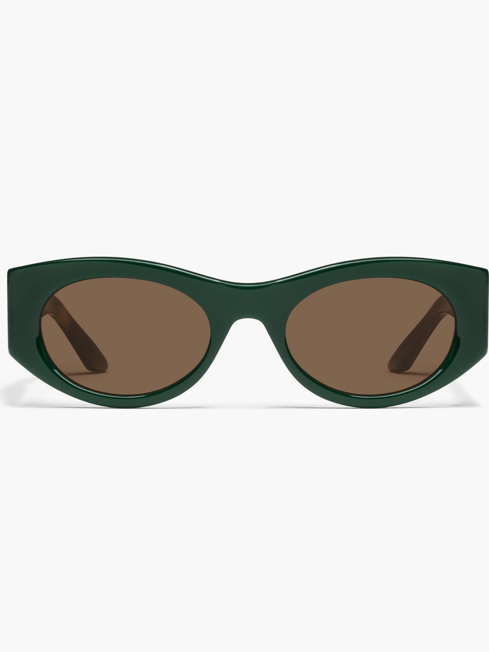 Quay 53mm deep green/brown sunglasses